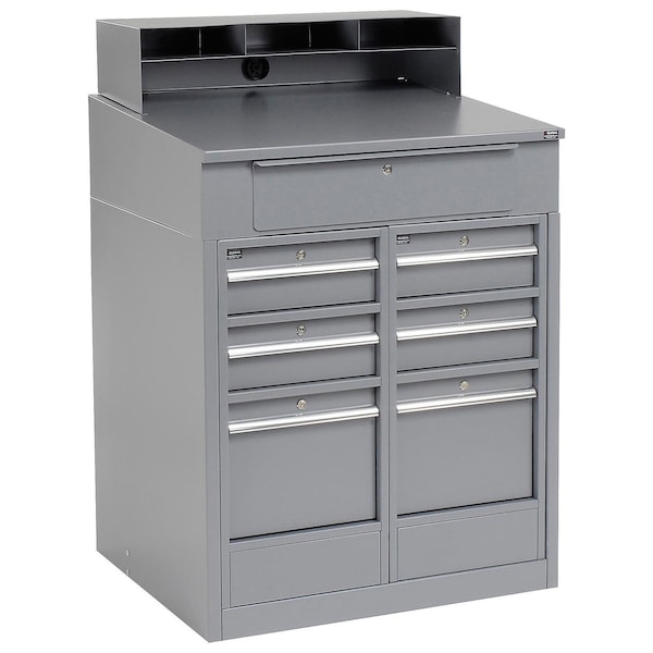 Global Industrial Cabinet Base 30 D X 51-1/2 in H, 34-1/2 in W X Steel, Gray 237404 - main